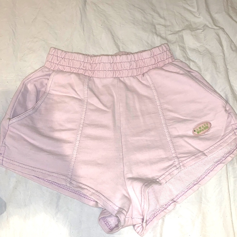 ASOS pink purple sweat shorts